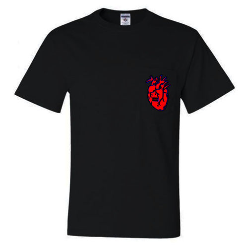 Equal Heart - Black Pocket Tee